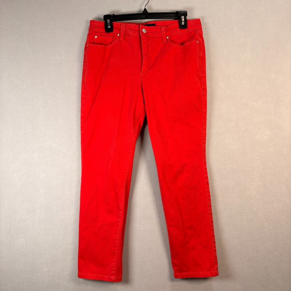 Charter Club Lexington Red Straight Leg Jeans Size 12P